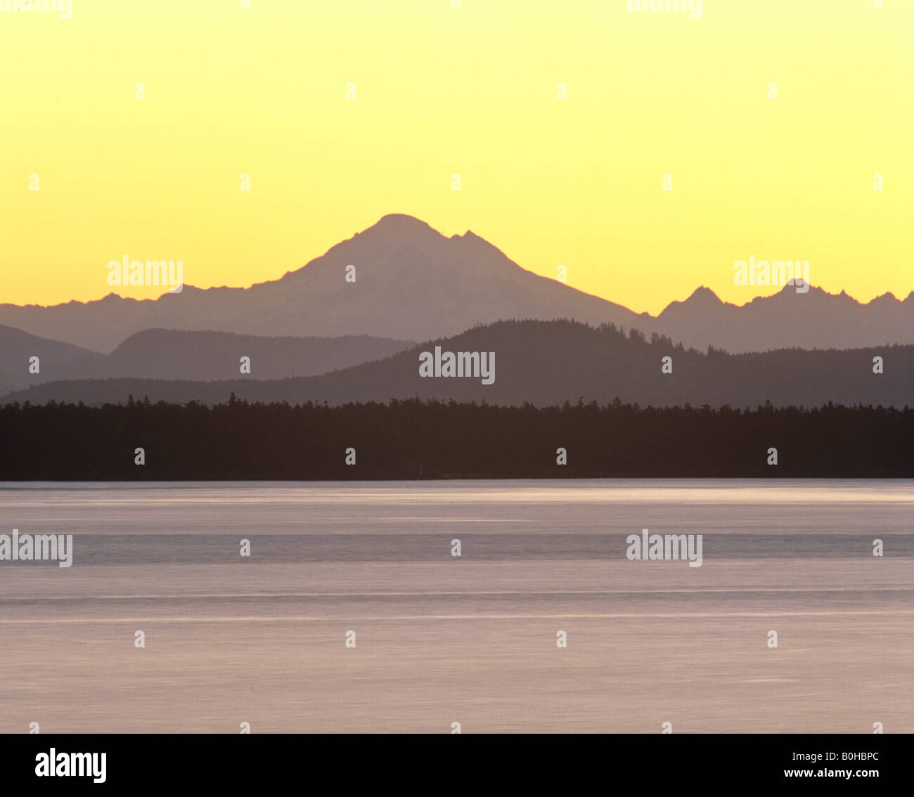 Mt. Baker, Cascade Range, viewed from Vancouver Island, British