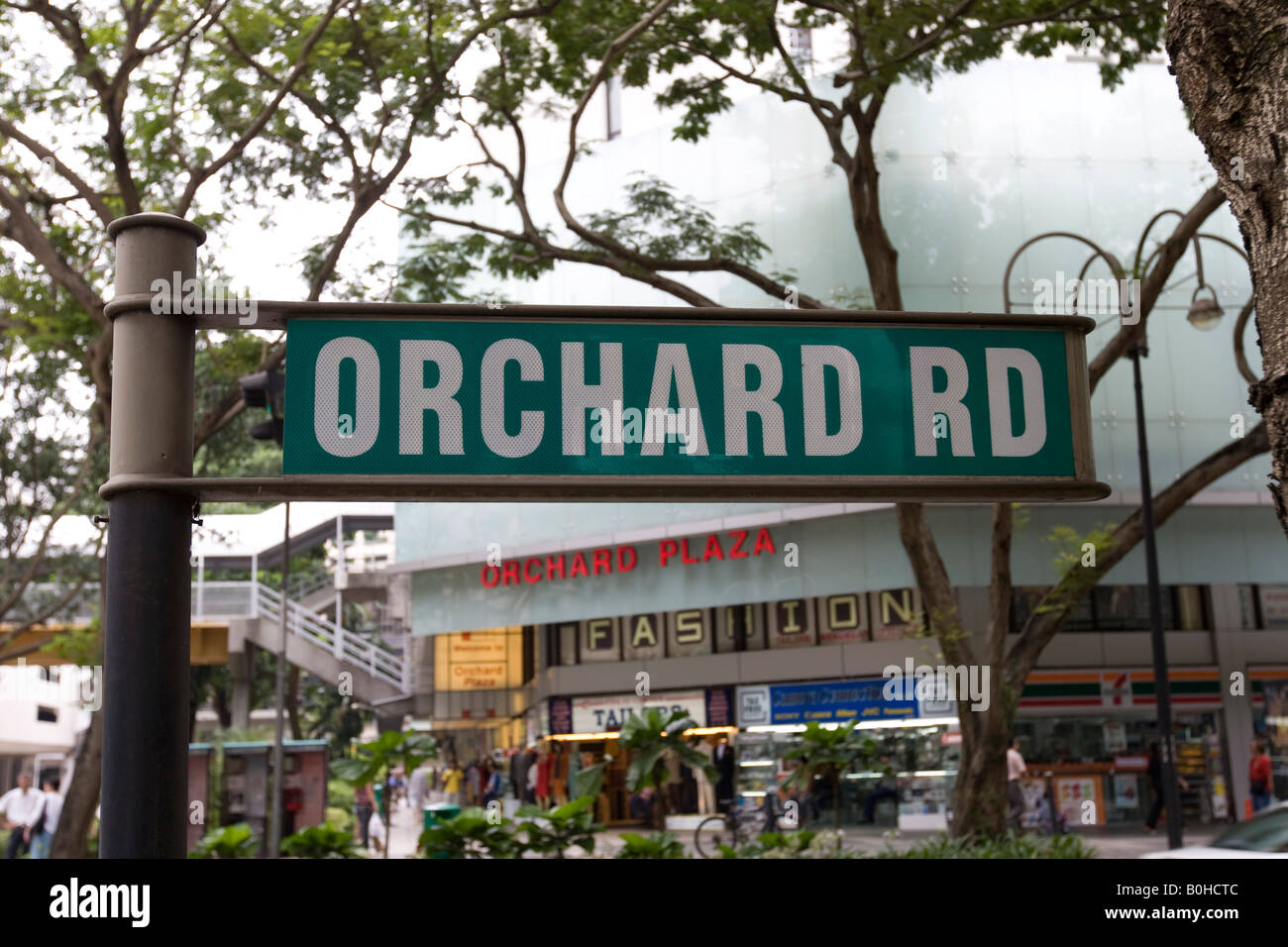Sign, Orchard Road, main shopping street in Singapore, Southeast Asia Stock Photo