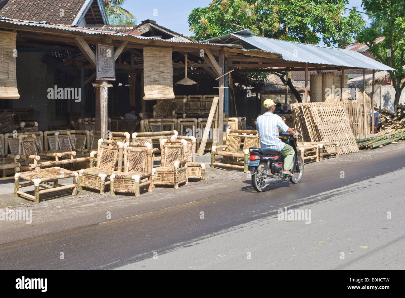 Bamboo furniture factory, Lombok Island, Lesser Sunda Islands