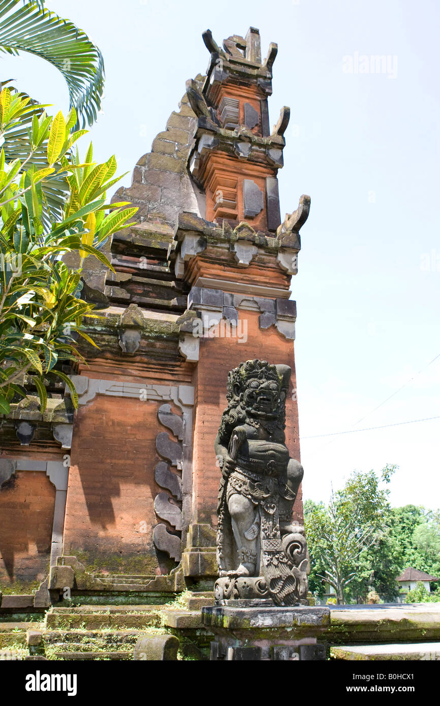 Entrance of the Pura Meru Temple, Hindu and Muslim temple in Cakra, Lombok Island, Lesser Sunda Islands, Indonesia Stock Photo