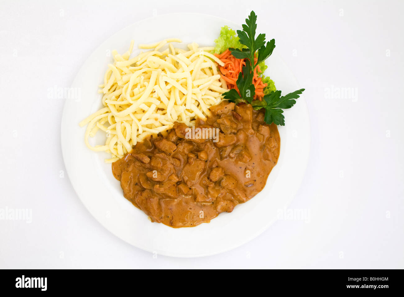 Zuercher Zurich style pork filet strips with gravy