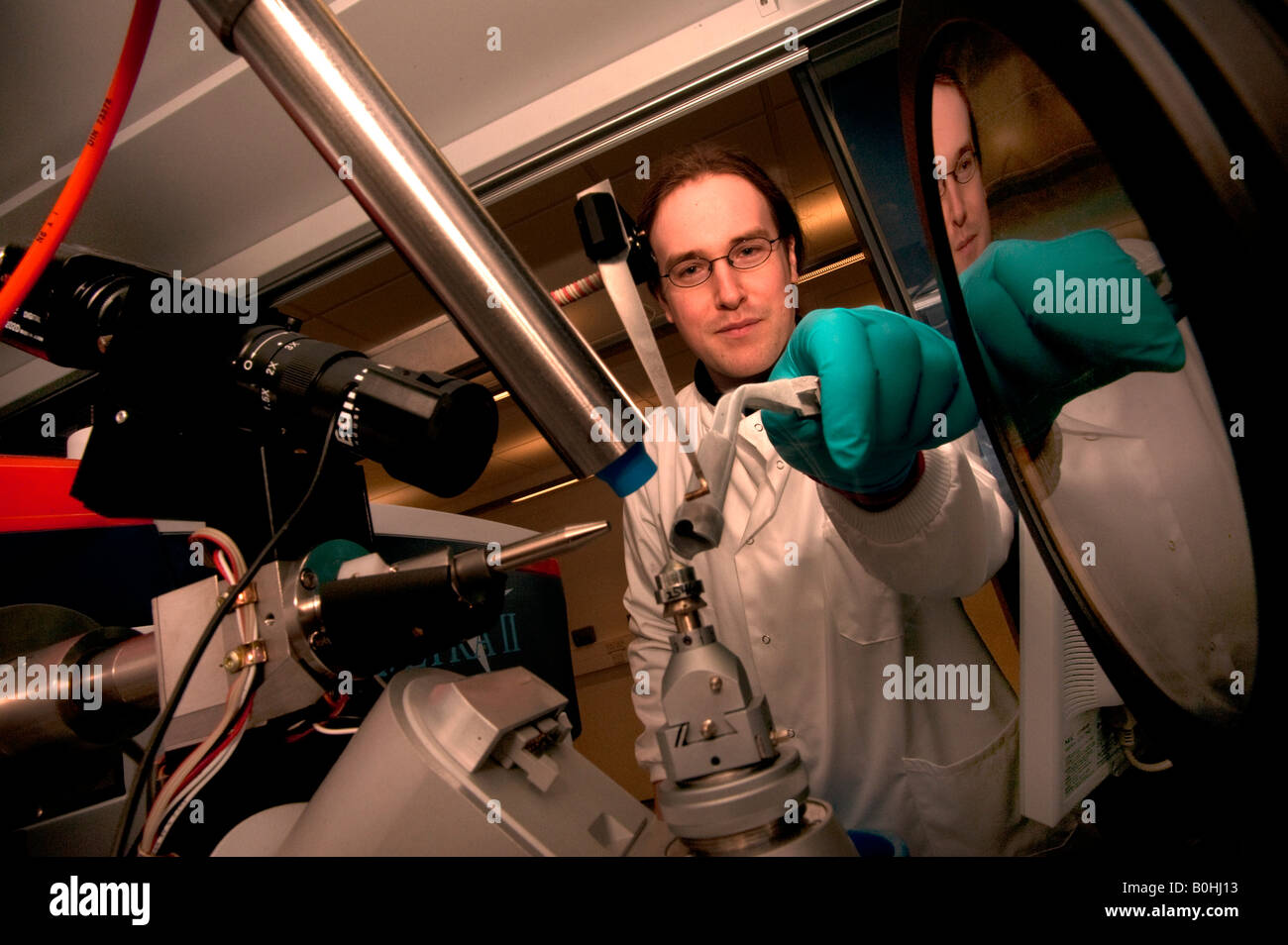 High end science dealing with physics and crystals at Oxford University Stock Photo