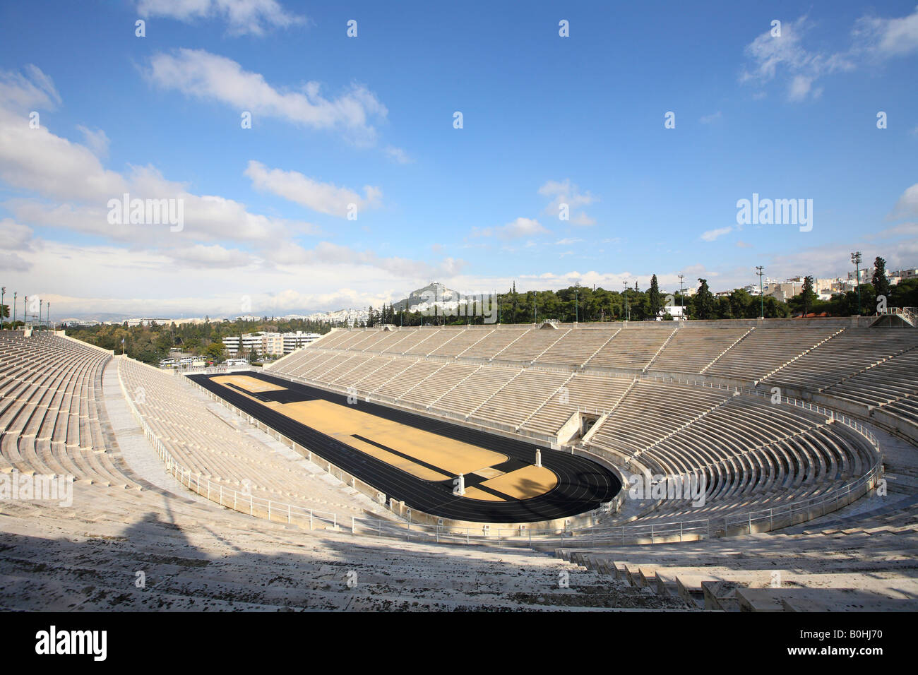 Panathinaikos, stadium of the first modern Olympic Games 1896, Athens, Greece Stock Photo