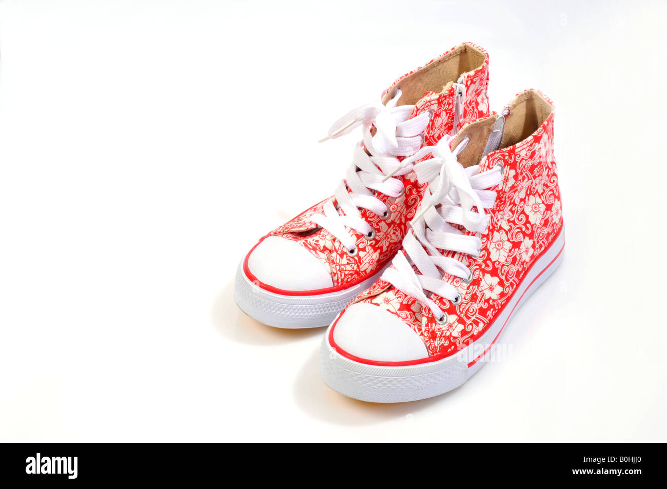 Multicoloured trainers, sneakers for girls Stock Photo