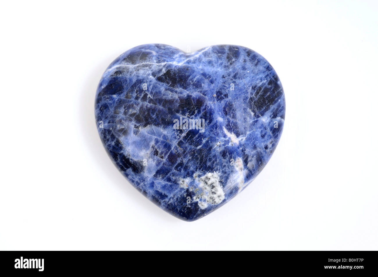 Heart-shaped gemstone Stock Photo