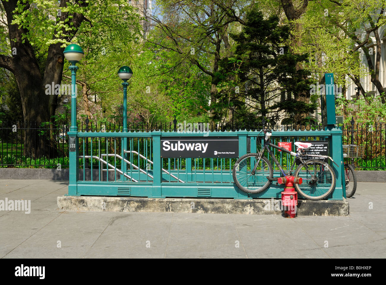 Subway Station in New York City Stock Photo