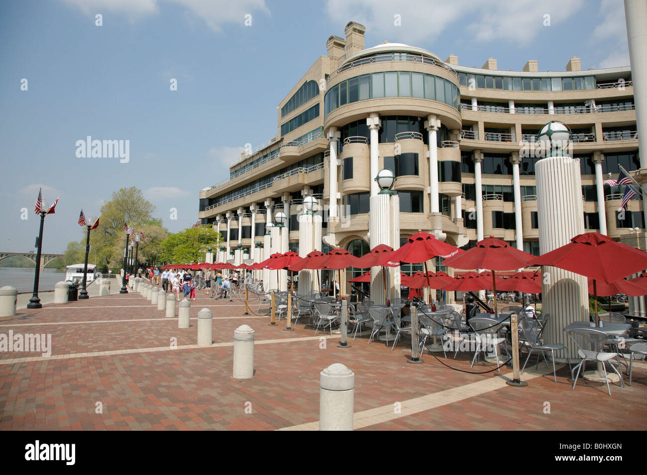 Georgetown Waterfront, Washington DC, USA Stock Photo