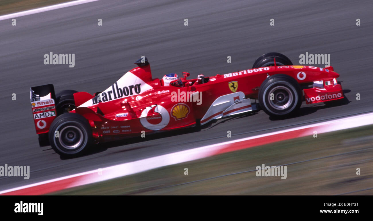 Michael Shumacher Winning The 03 Spanish F1 Grand Prix Circuit De Stock Photo Alamy