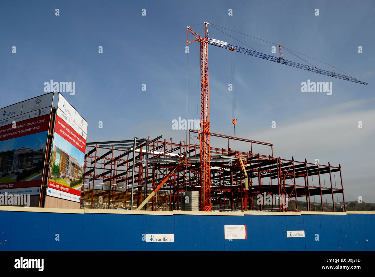 Construction Site of the new Welsh Assembly Government Buildings in