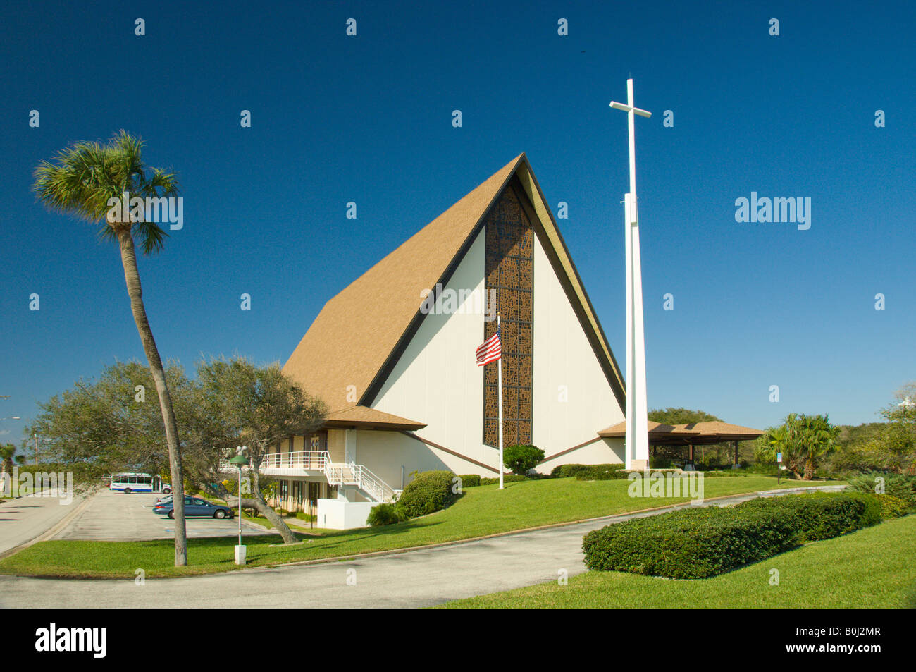 The First United Methodist Church in Cocoa Beach Florida USA Stock Photo