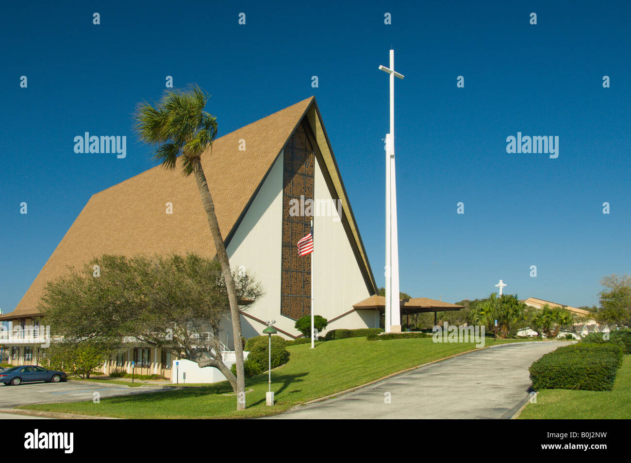 The First United Methodist Church in Cocoa Beach Florida USA Stock Photo