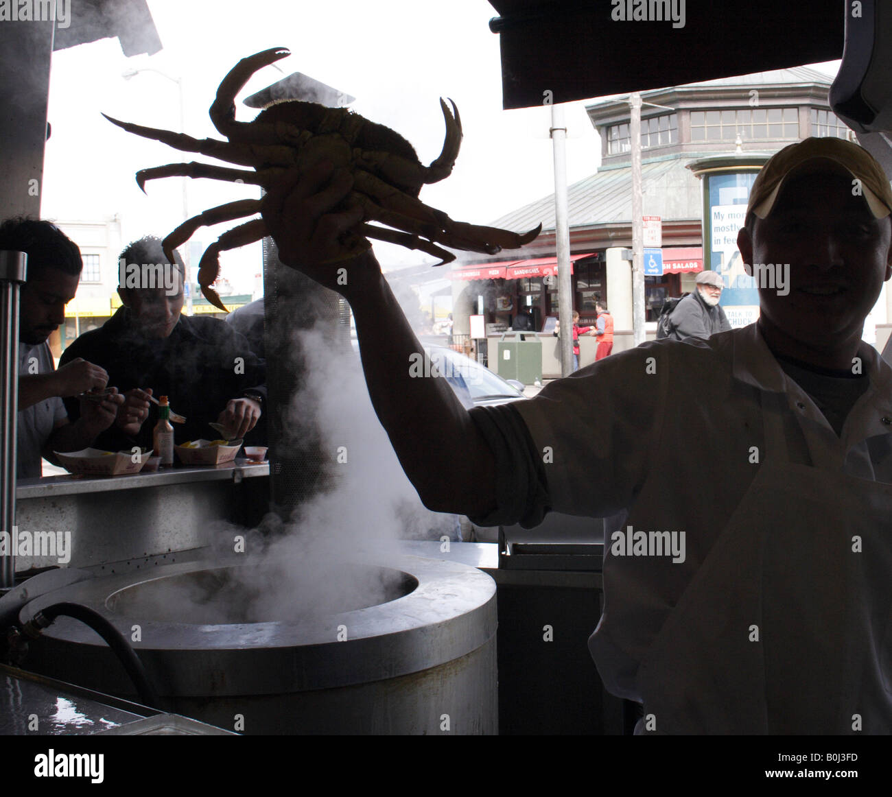 crab vendors, downtown San Francisco Stock Photo Alamy