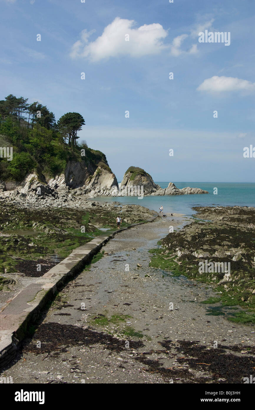 Lee Bay, North Devon, England Stock Photo