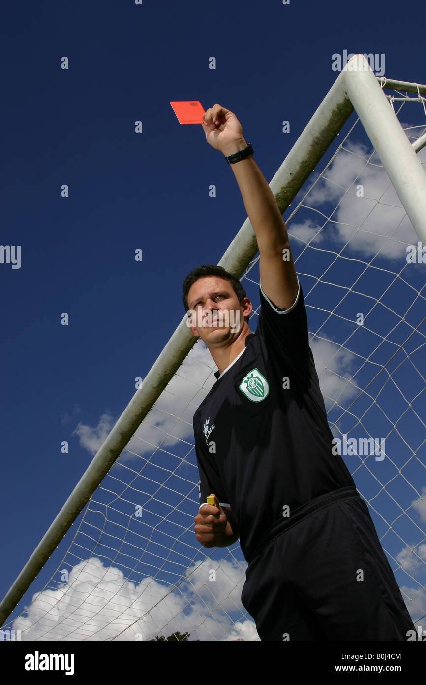 soccer referee Stock Photo