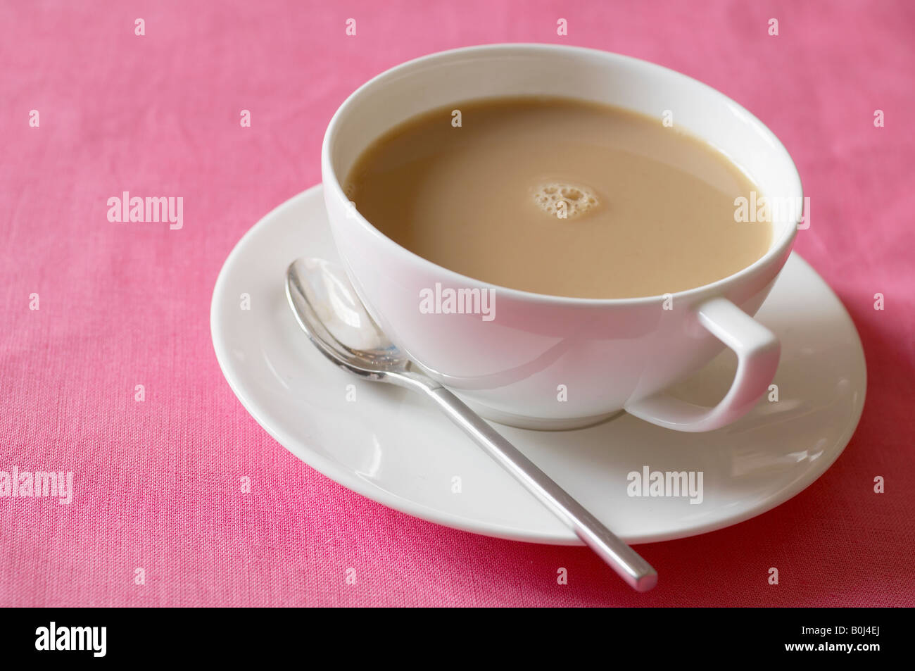 Cup of Tea with milk Stock Photo - Alamy