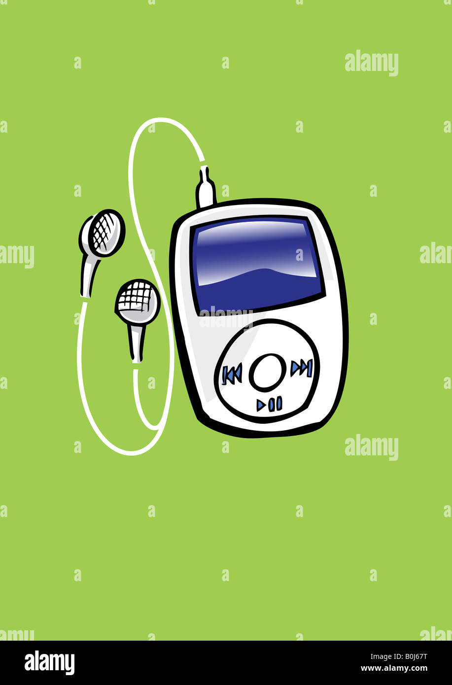 Mp3 player icon illustration hi-res stock photography and images - Alamy