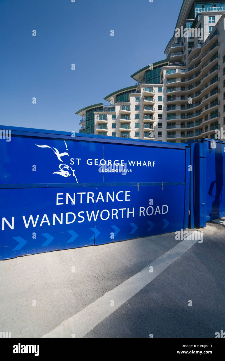 St Wharf apartments for sale Nine Elms Vauxhall London Stock