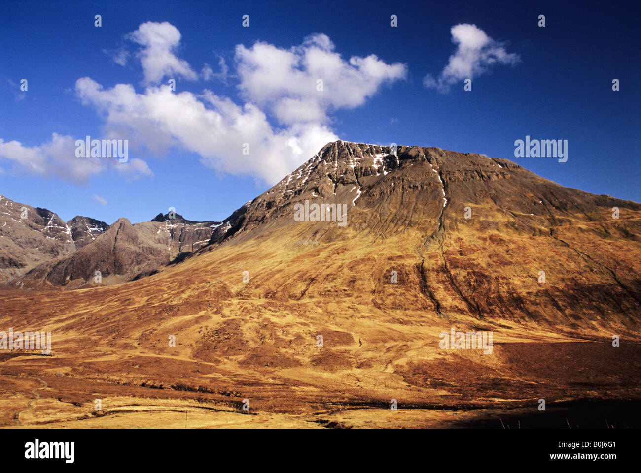 The Cuillins from Glenbrittle, Isle of Skye, Scotland Stock Photo