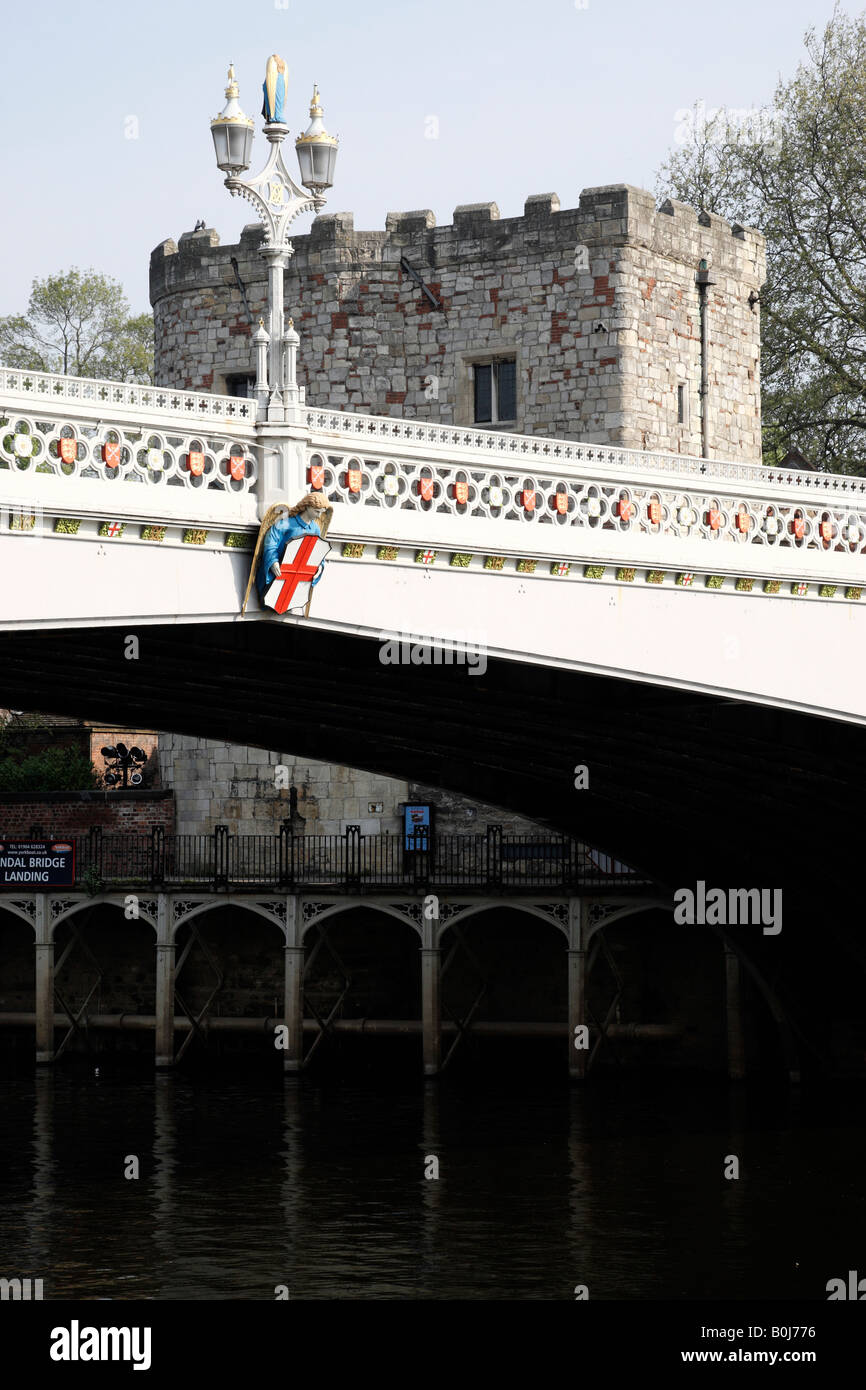 lendal bridge built by thomas page in 1863 over the river ouse york north yorkshire england uk Stock Photo