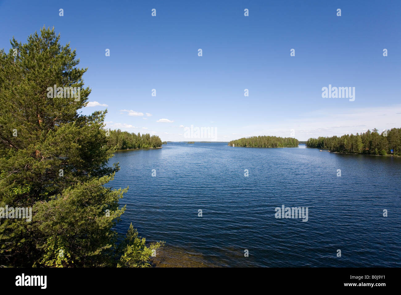 Lake Pohjois-Konnevesi , Finland Stock Photo