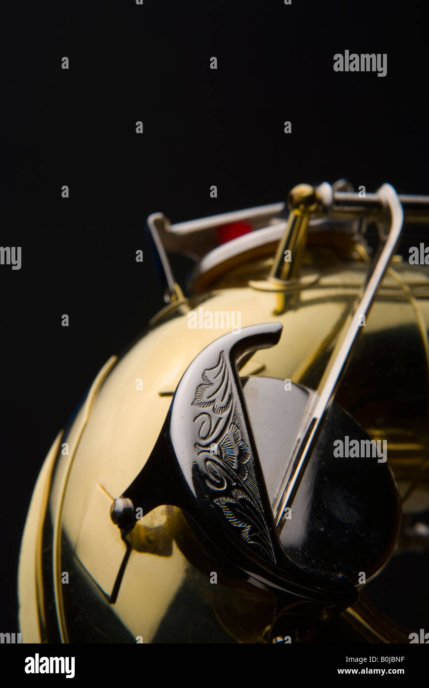 Tenor saxophone detail lower end hires stock photography and images