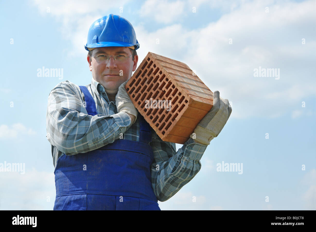 blue worker jumpsuit