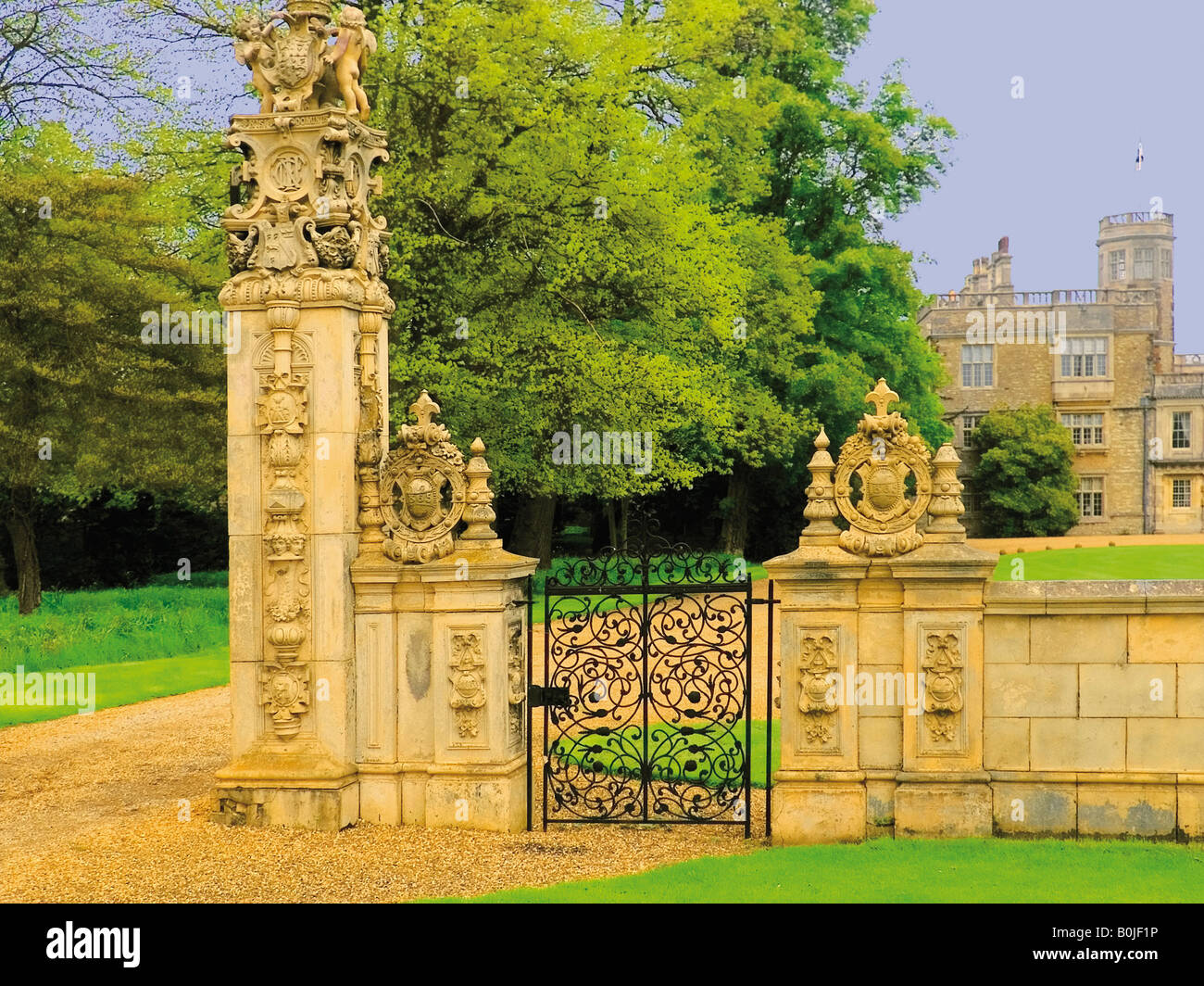 stately home castle ashby northamptonshire midlands england uk Stock Photo