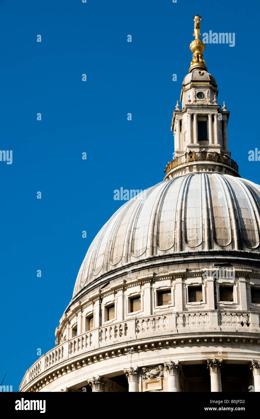 Dome of St Paul's Cathedral in London, England Stock Photo