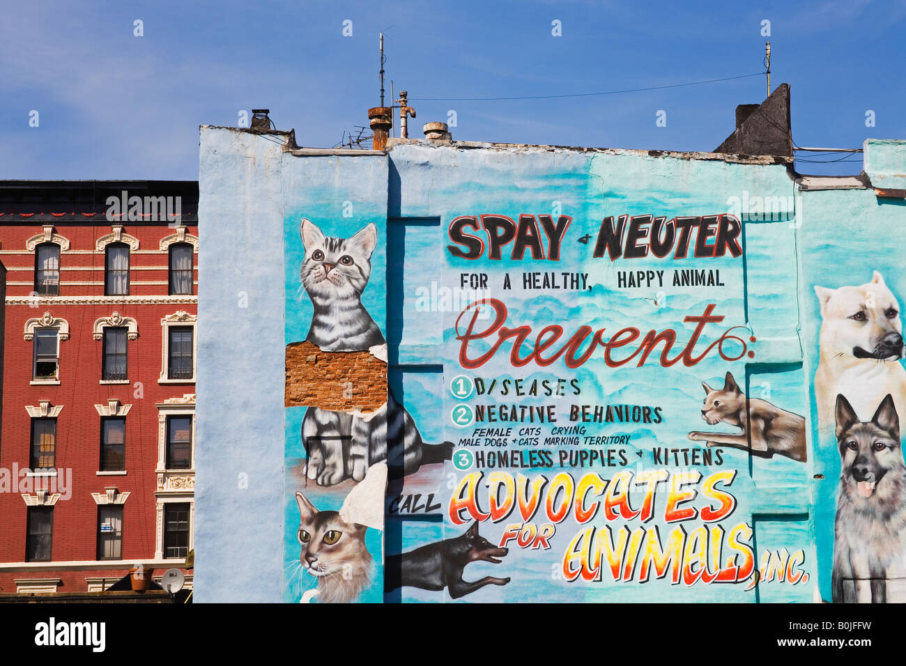 Mural In Alphabet City East Village Downtown Manhattan New York City ...