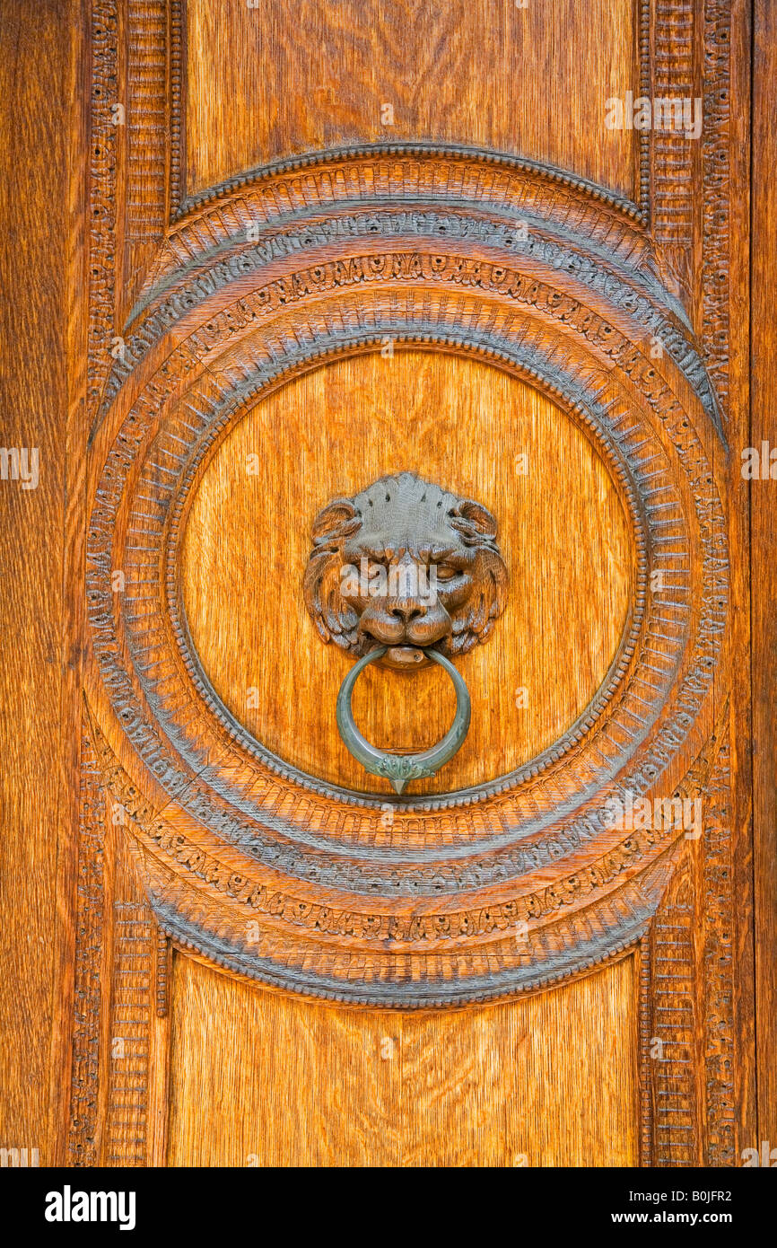 Door of Fletcher Sinclair House Central Park Upper East Side New York
