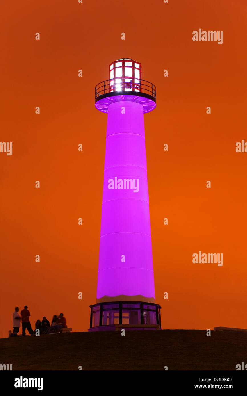 Rainbow Harbor Lighthouse Long Beach City Los Angeles California USA