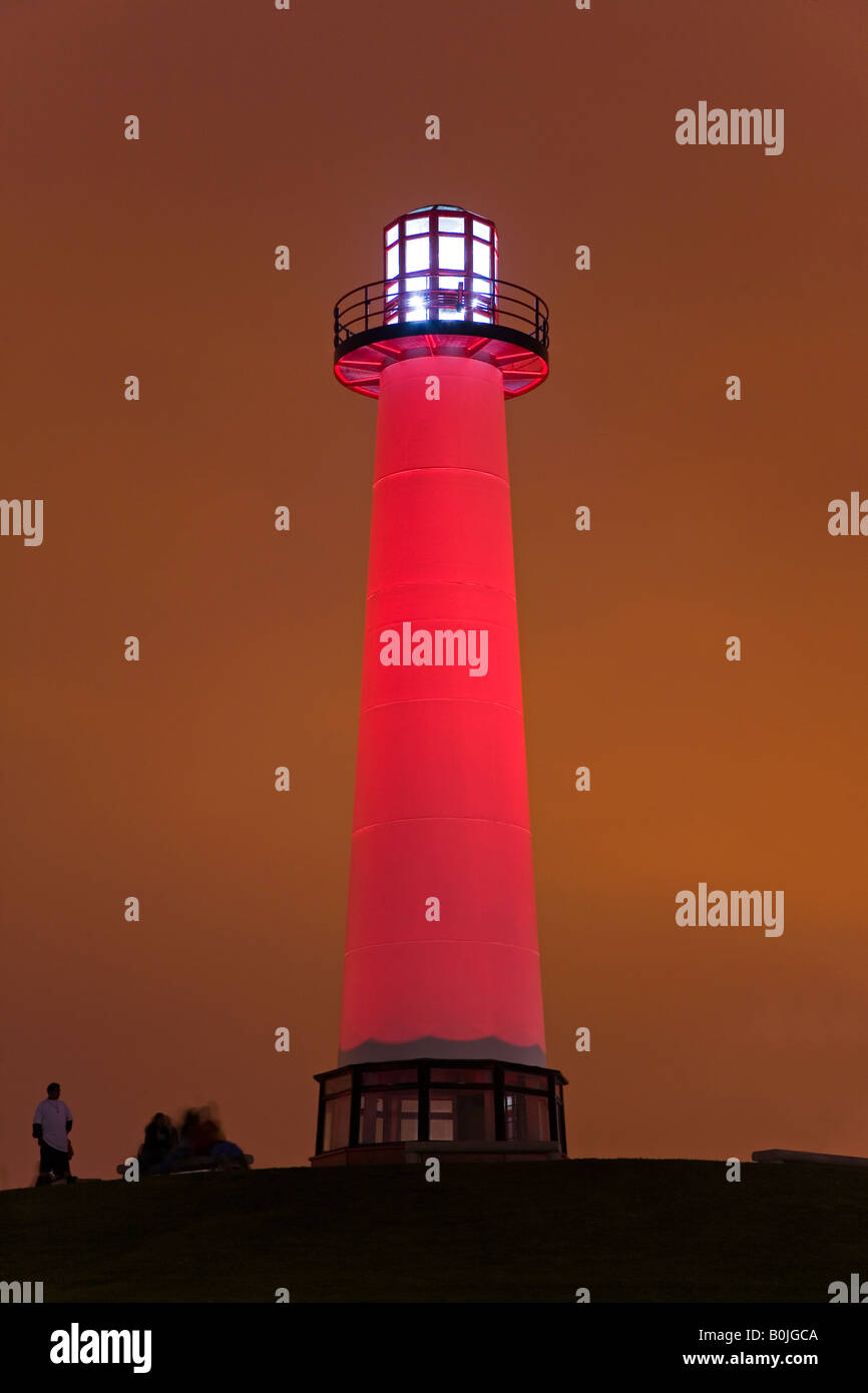 Rainbow lighthouse long beach city hires stock photography and images