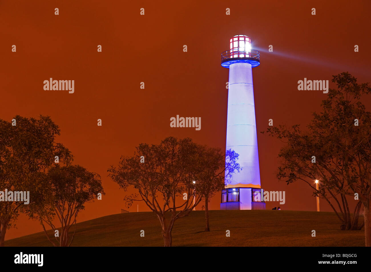 Rainbow Harbor Lighthouse Long Beach City Los Angeles California USA