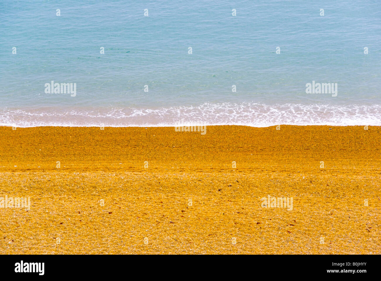 The beach and sea at seatown dorset Stock Photo