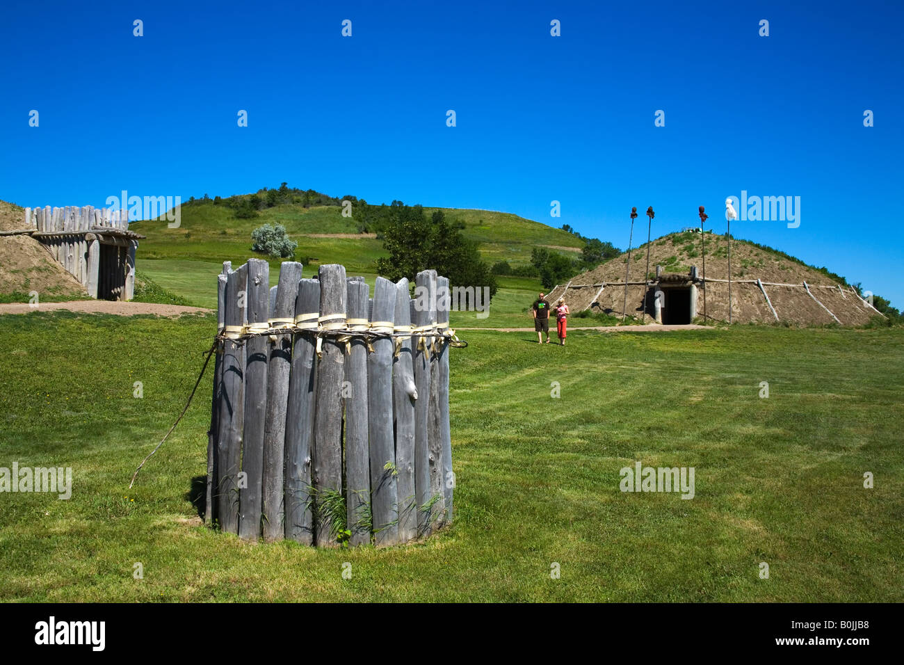 On A Slant Indian Village Fort Lincoln State Park Mandan North Dakota