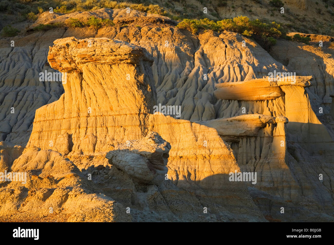 Slump Block area in Theodore Roosevelt National Park North Unit Watford ...