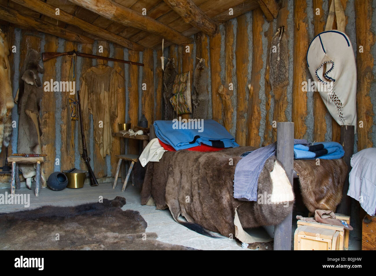 Fort Mandan Historic Site Washburn North Dakota USA Stock Photo Alamy