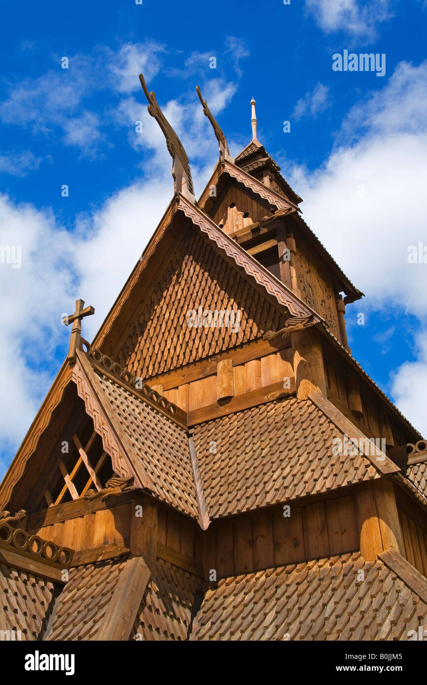 Gol Stave Church Scandinavian Heritage Park Minot North Dakota USA