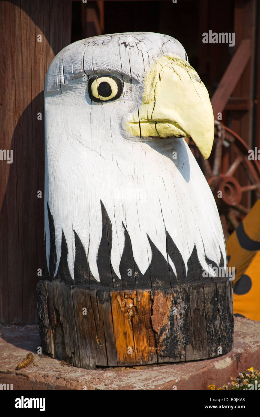 Bald Eagle Carving Montana Fur Trading Company Hungry Horse Montana USA