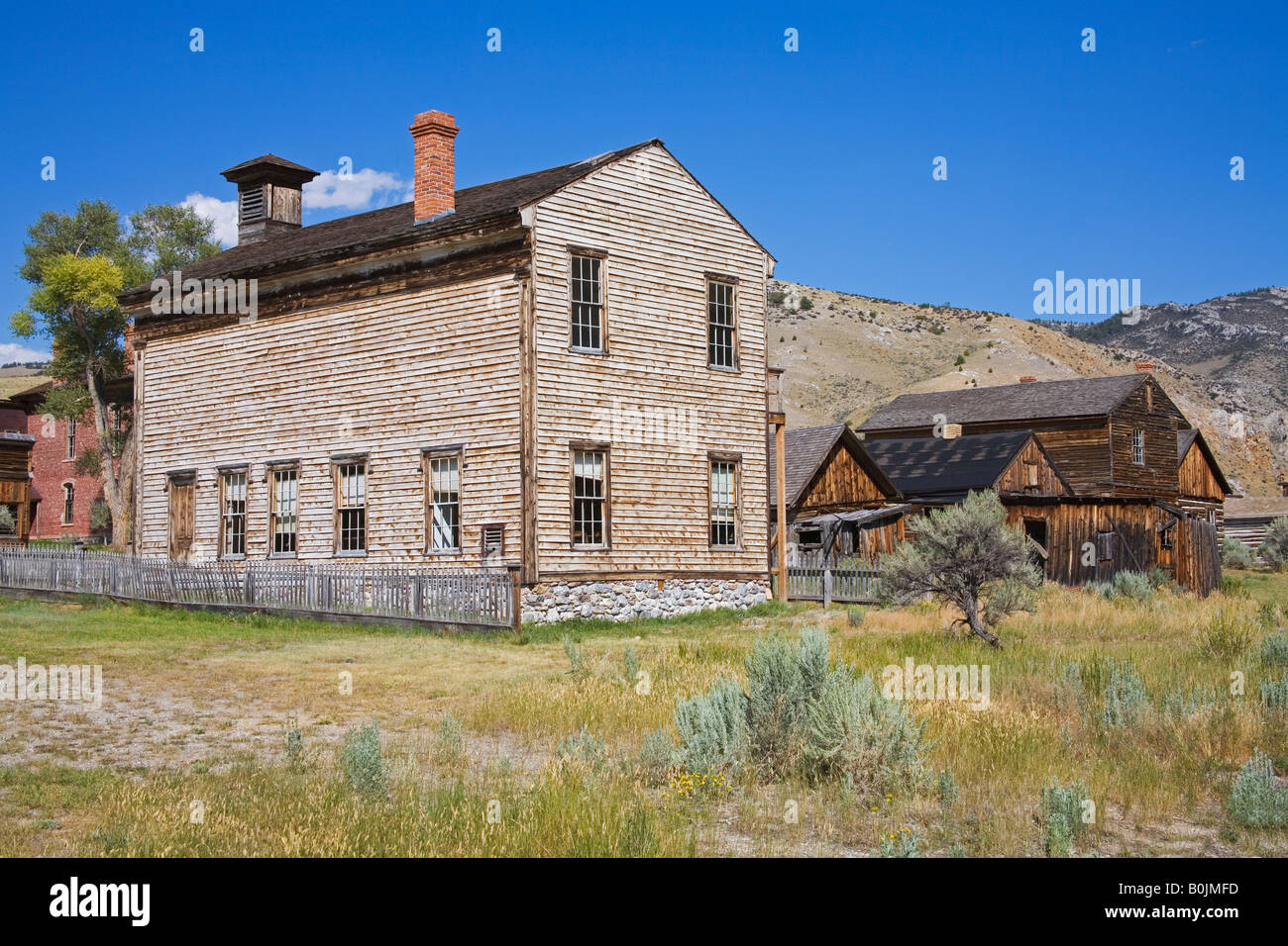 School House Bannack State Park Ghost Town Dillon Montana USA Stock ...