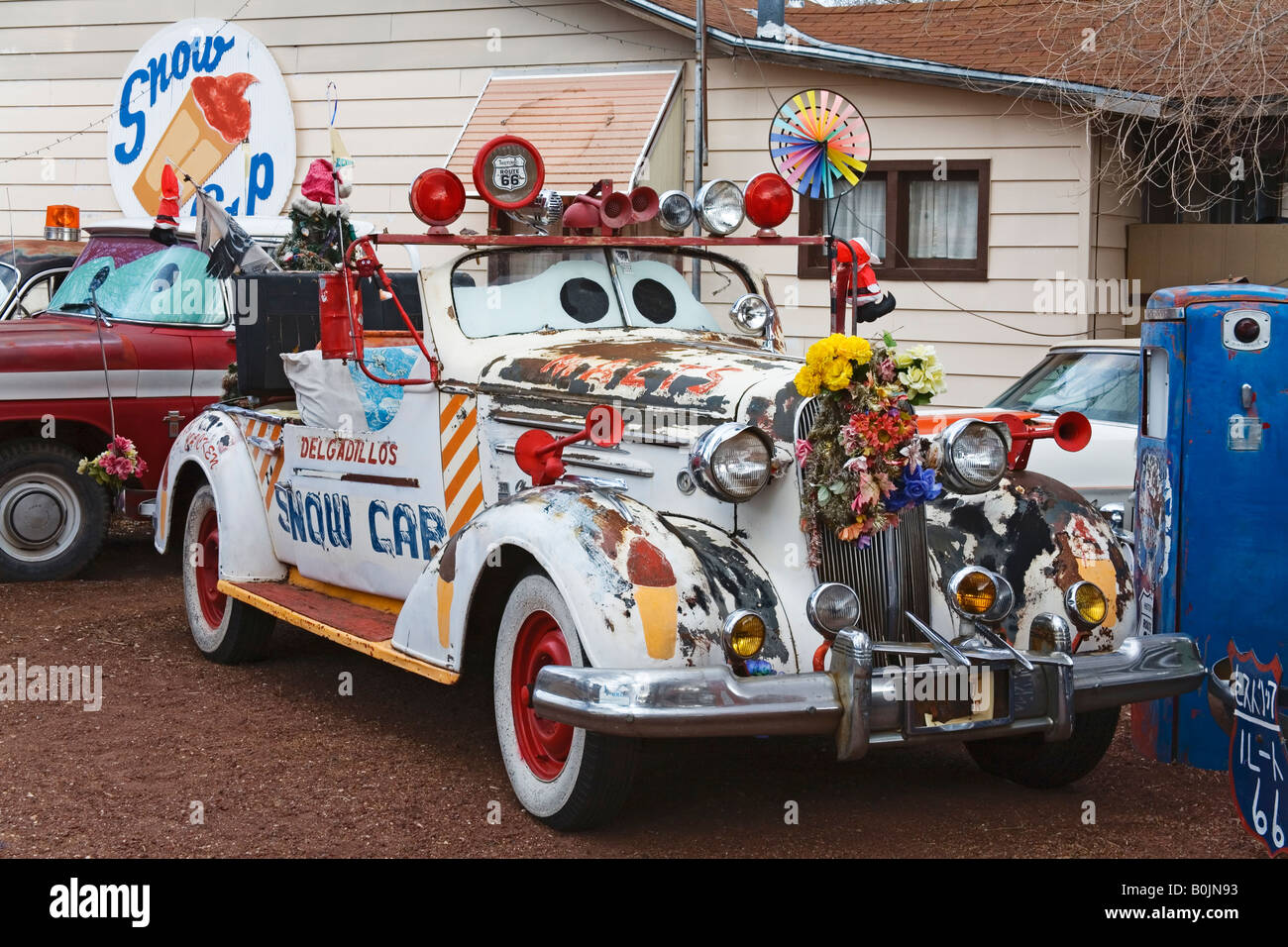 Snow Cap Drive In Historic Route 66 Seligman Arizona USA Stock Photo
