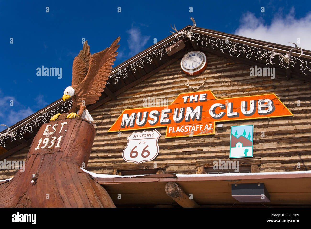 The Museum Club Historic Route 66 Flagstaff Arizona USA Stock Photo Alamy