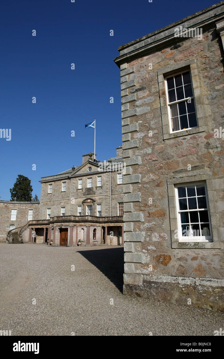 The stately home of Haddo House, home to the Gordon family for over 400 years, situated near Ellon, Aberdeenshire, Scotland, UK Stock Photo