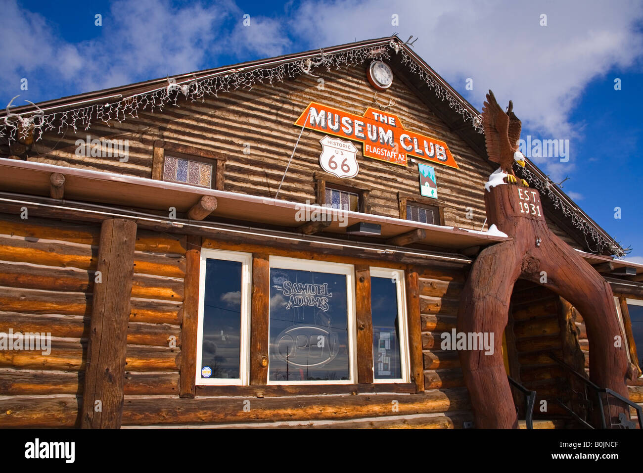 The Museum Club Historic Route 66 Flagstaff Arizona USA Stock Photo Alamy