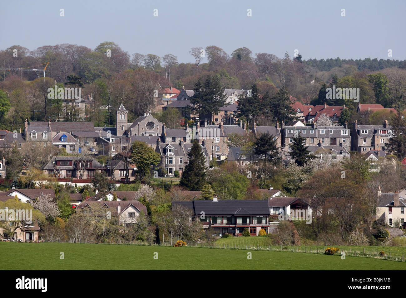 The village of Peterculter on the outskirts of the city of Aberdeen