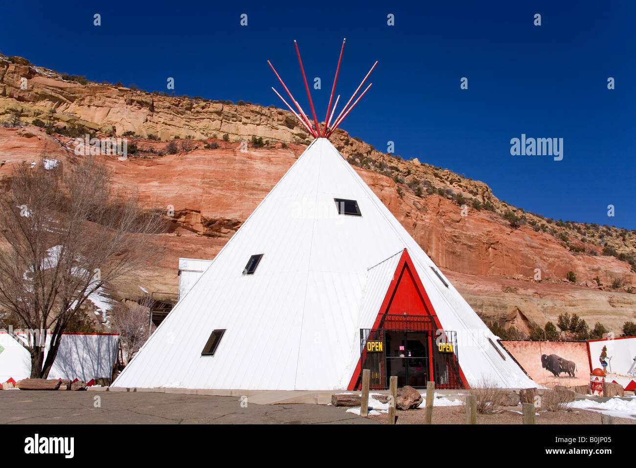 Yellow Horse Trading Post Lupton Route 66 Arizona USA Stock Photo Alamy