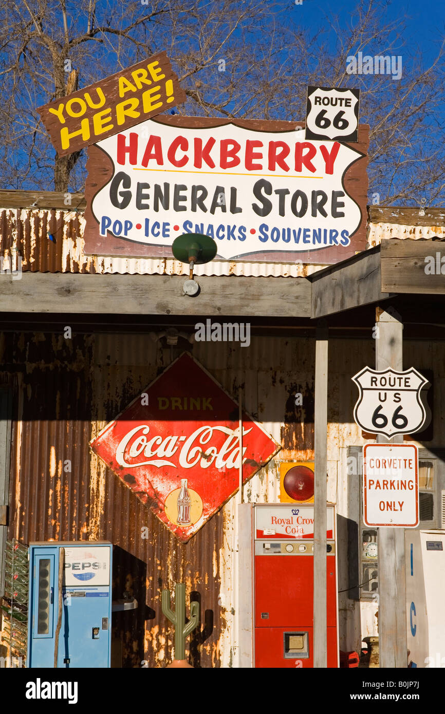 General Store Route 66 Museum Hackberry Arizona USA Stock Photo Alamy