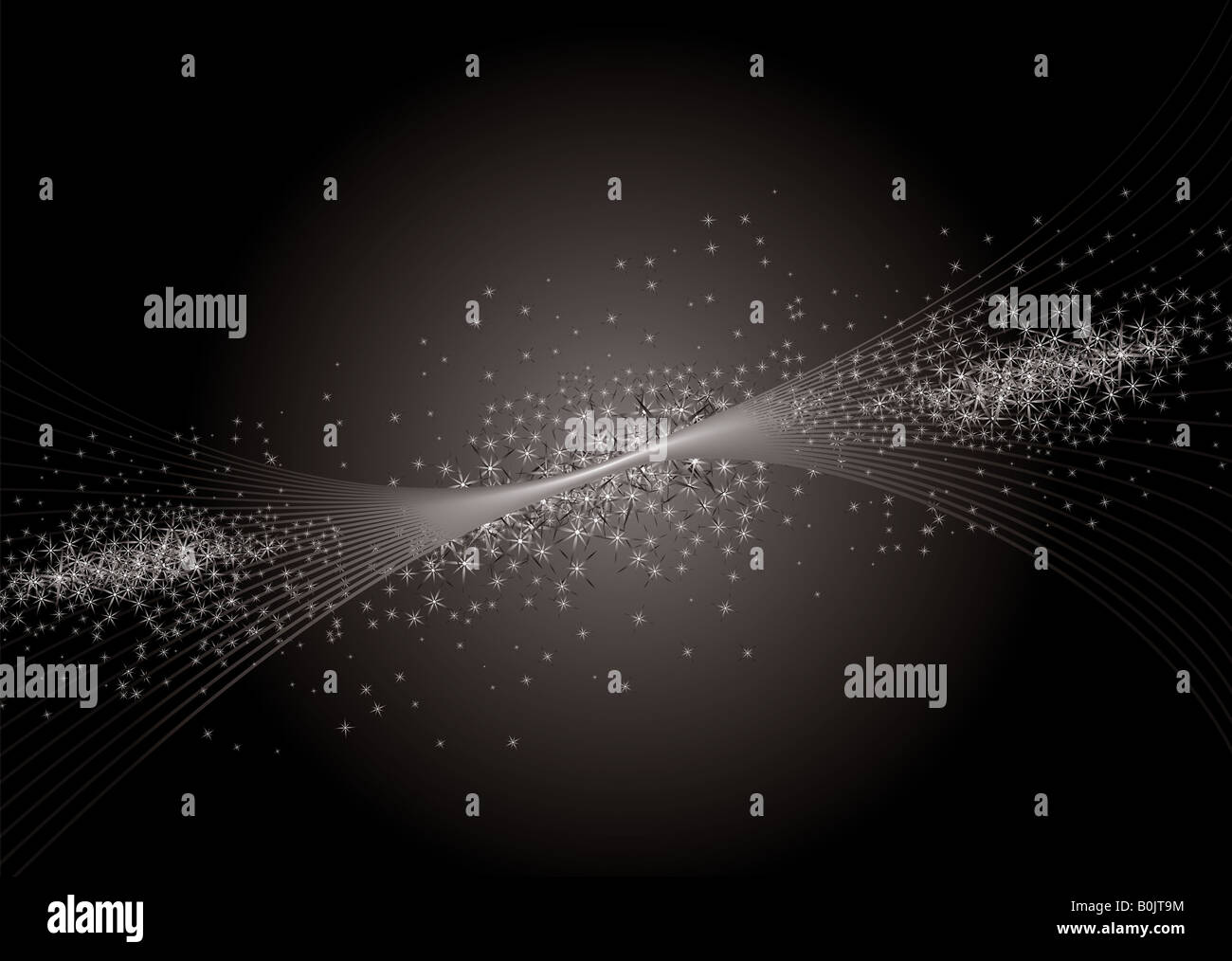 Inter galactic abstract star background in silver and black Stock Photo ...