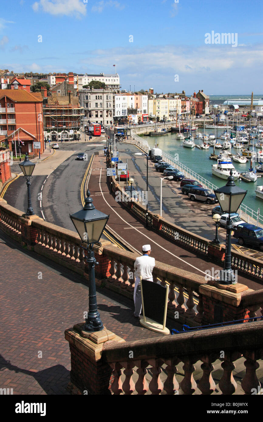 Ramsgate town seafront and harbour. Stock Photo