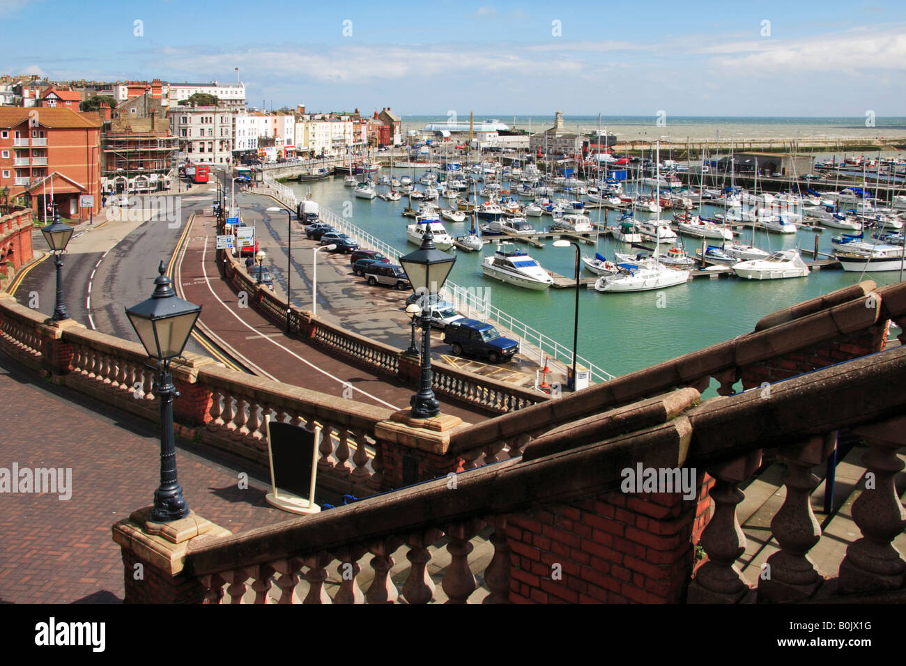 Ramsgate seafront and harbour. Stock Photo